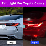SMOKED LED TAIL LIGHTS FOR 2018–2024 TOYOTA CAMRY (WITH TRUNK LID LIGHT)