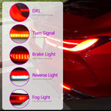 SMOKED LED TAIL LIGHTS FOR 2018–2024 TOYOTA CAMRY (WITH TRUNK LID LIGHT)