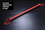 BRACE1 PERFORMANCE STRUT TOWER BAR 2018-2025 HONDA ACCORD RED
