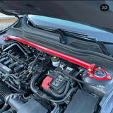 BRACE1 PERFORMANCE STRUT TOWER BAR 2018-2025 HONDA ACCORD RED