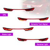 SMOKED LED TAIL LIGHTS FOR 2018–2024 TOYOTA CAMRY (WITH TRUNK LID LIGHT)