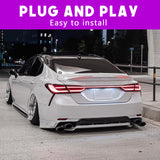 SMOKED LED TAIL LIGHTS FOR 2018–2024 TOYOTA CAMRY (WITH TRUNK LID LIGHT)