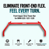 BRACE1 FRONT UPPER STRUT TOWER BAR FOR BMW G20 / G21 / G28 RED