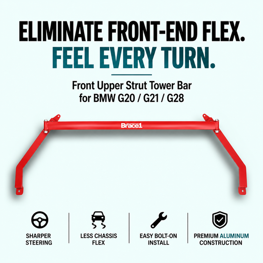 BRACE1 FRONT UPPER STRUT TOWER BAR FOR BMW G20 / G21 / G28 RED