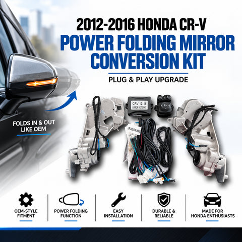 Power Folding Mirror Conversion Kit for Honda CR-V 2012–2016 | Plug & Play Upgrade