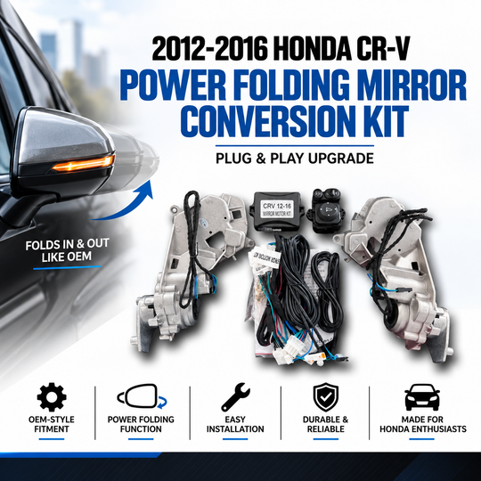 Power Folding Mirror Conversion Kit for Honda CR-V 2012–2016 | Plug & Play Upgrade