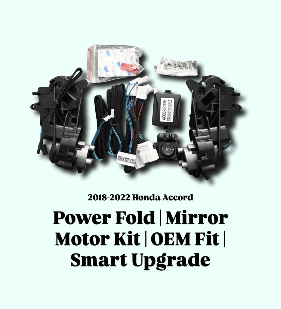 Driver Side Power Mirror For Honda Accord 2018-2022 Black Smooth With 8 - Foto 5