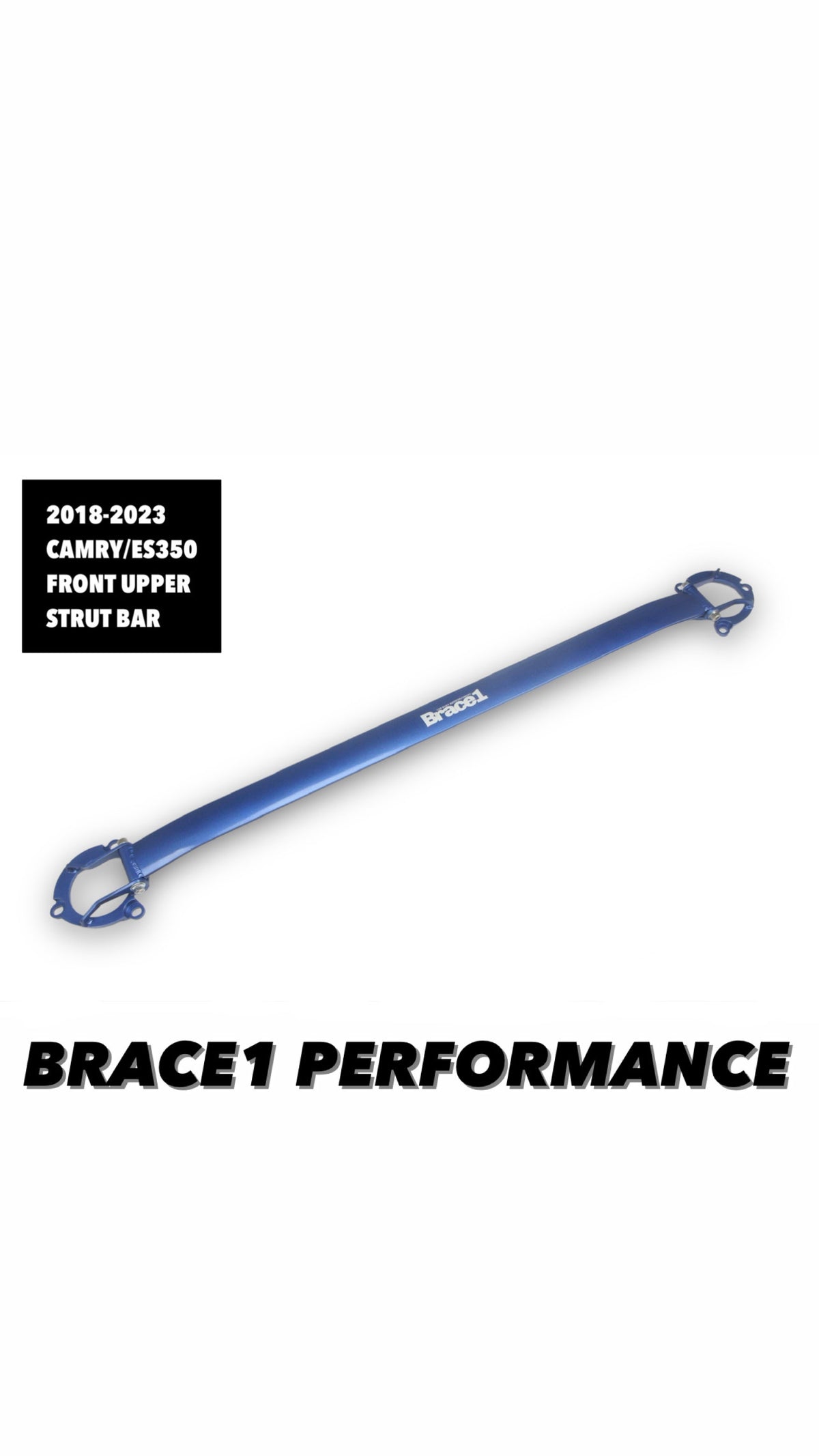 Front Upper Strut Tower Brace for Toyota Camry 2018–2024 | Precision Fit | Race-Spec Handling Upgrade B1-300BLU