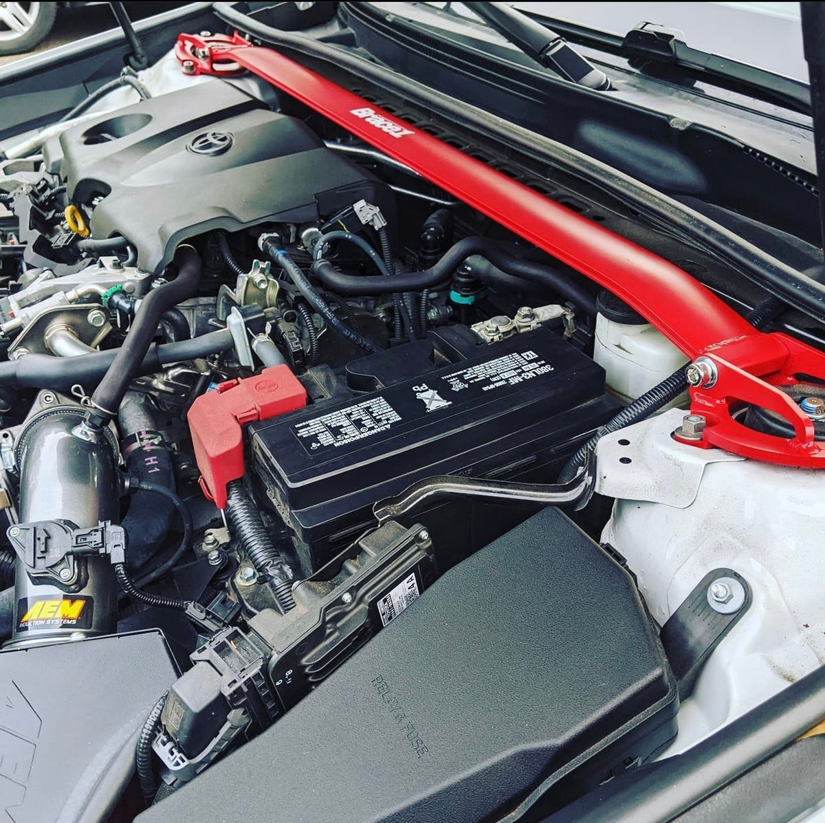 Front Upper Strut Tower Bar for Toyota Camry / Avalon/ ES350 2018+ | Precision Fit | Race-Spec Handling Upgrade B1-300R