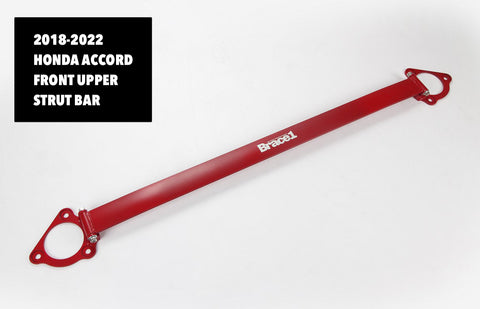 BRACE1 PERFORMANCE STRUT TOWER BAR 2018-2022 HONDA ACCORD RED SPECIAL ORDER ONLY DELIVERY TIME 2 WEEKS